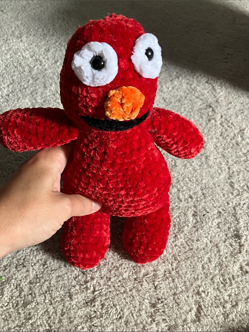 Elmo Scary Pyscho Crochet Halloween 10 inch - Picture 2 of 2